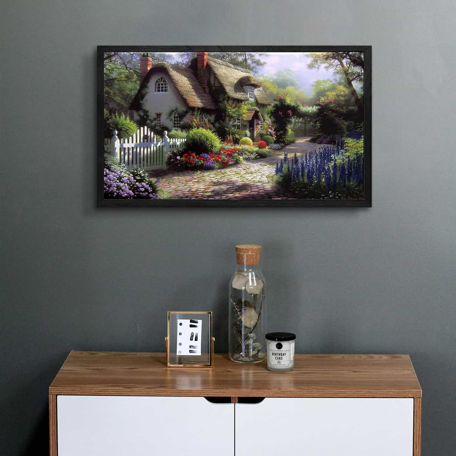 Garden Behind House Canvas Art