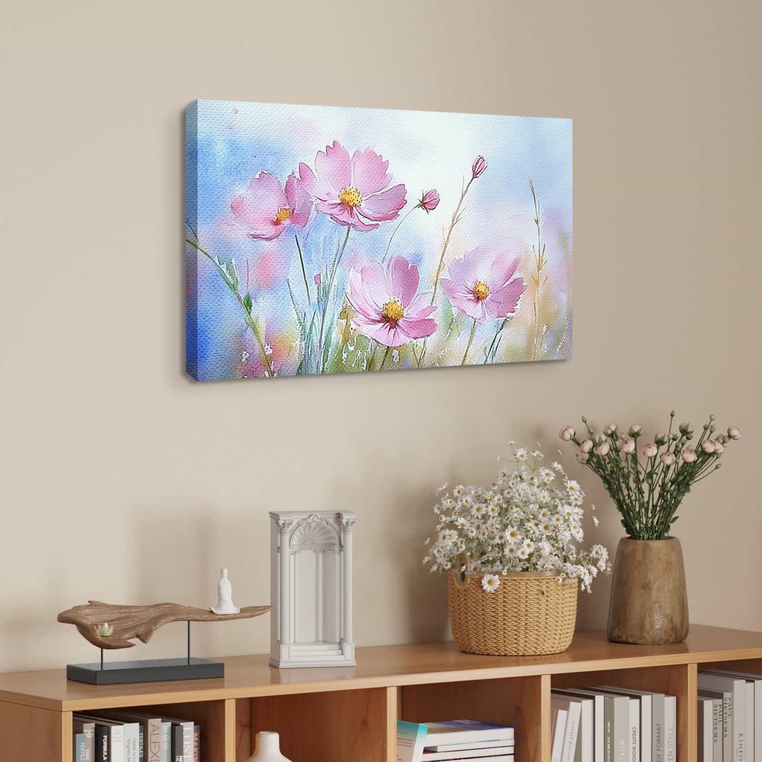 Pink Flower Canvas Art
