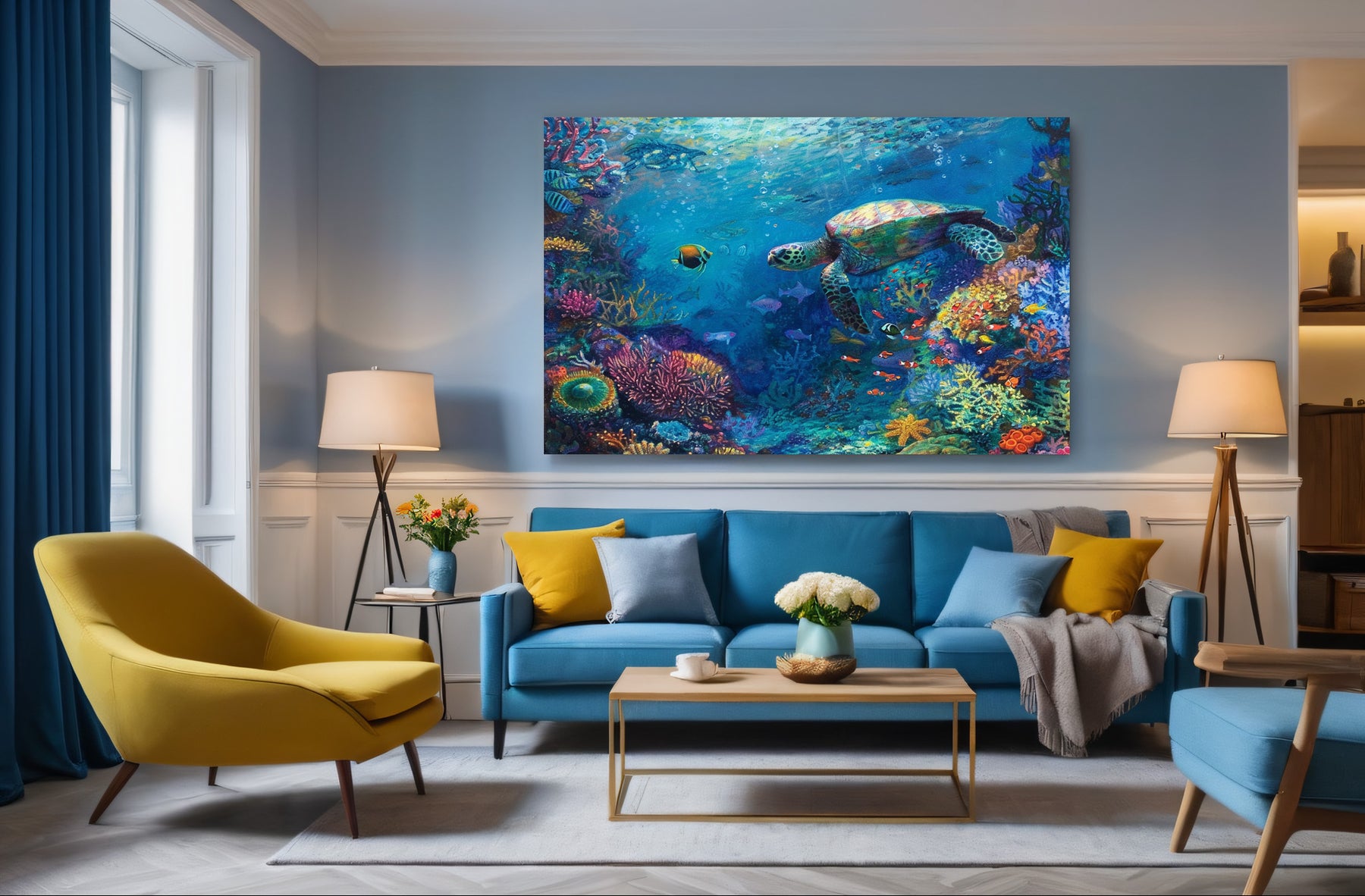 Sea Turtle Canvas Art