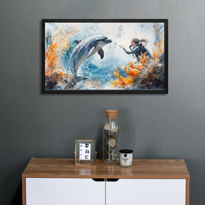 Dolphin Canvas Art