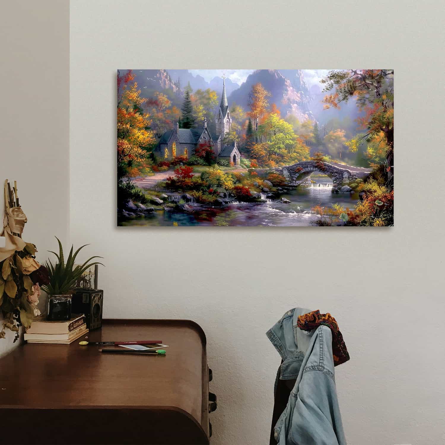Garden Path Forest Canvas Art
