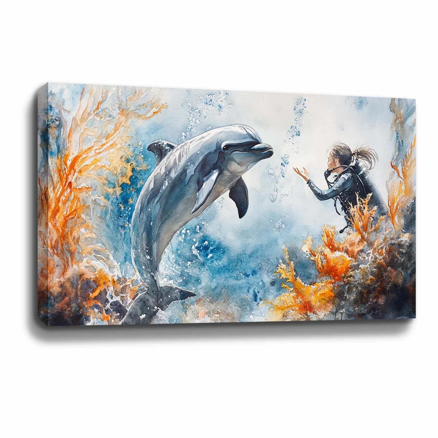 Dolphin Canvas Art
