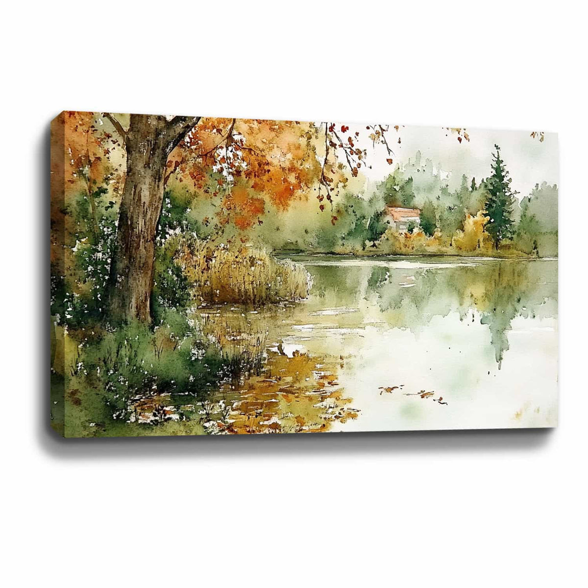 Maple River House Canvas Art