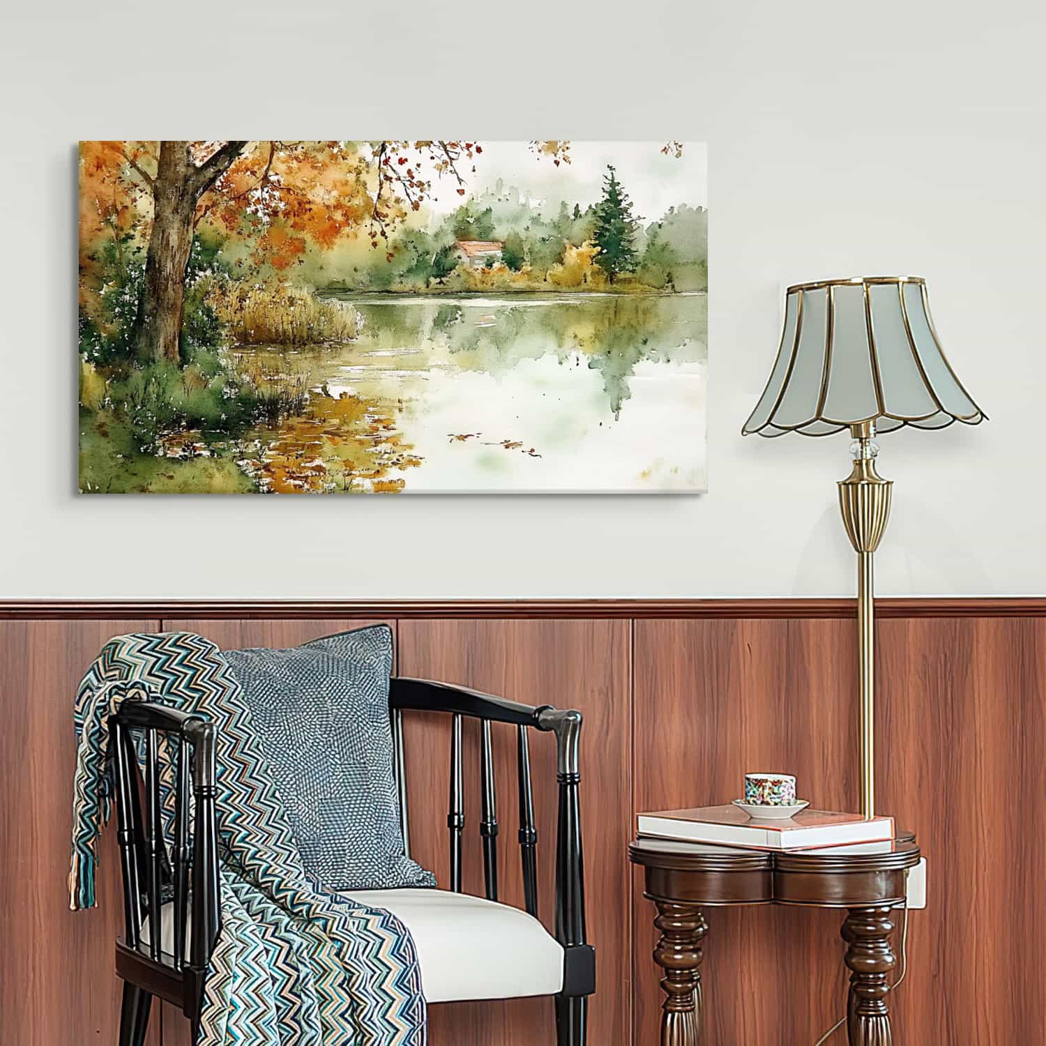 Maple River House Canvas Art