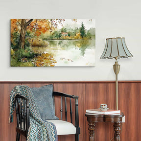 Maple River House Canvas Art