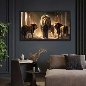 Daniel In The Lion Canvas Art