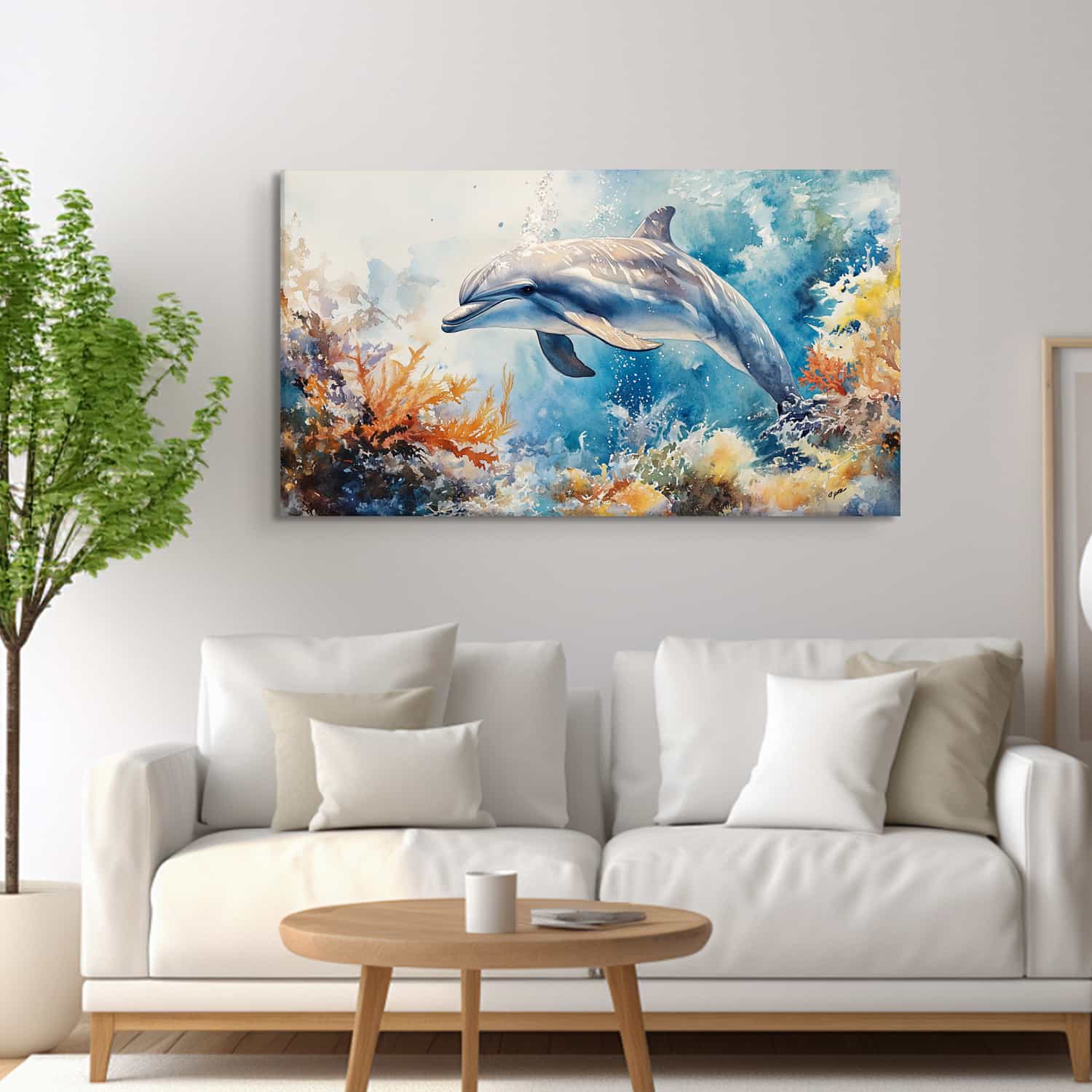 Dolphin Canvas Art