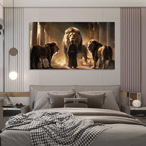 Daniel In The Lion Canvas Art
