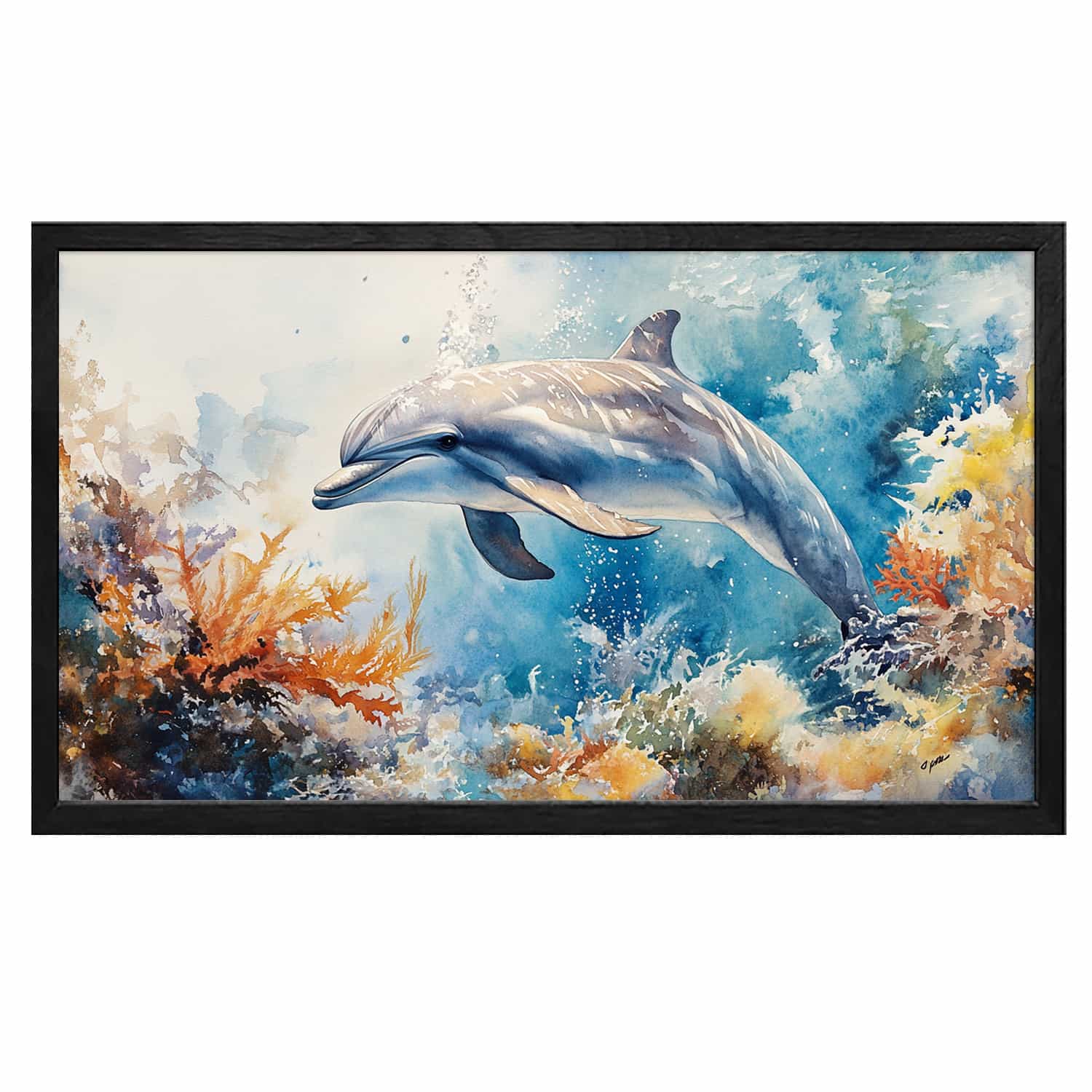 Dolphin Canvas Art