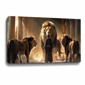 Daniel In The Lion Canvas Art