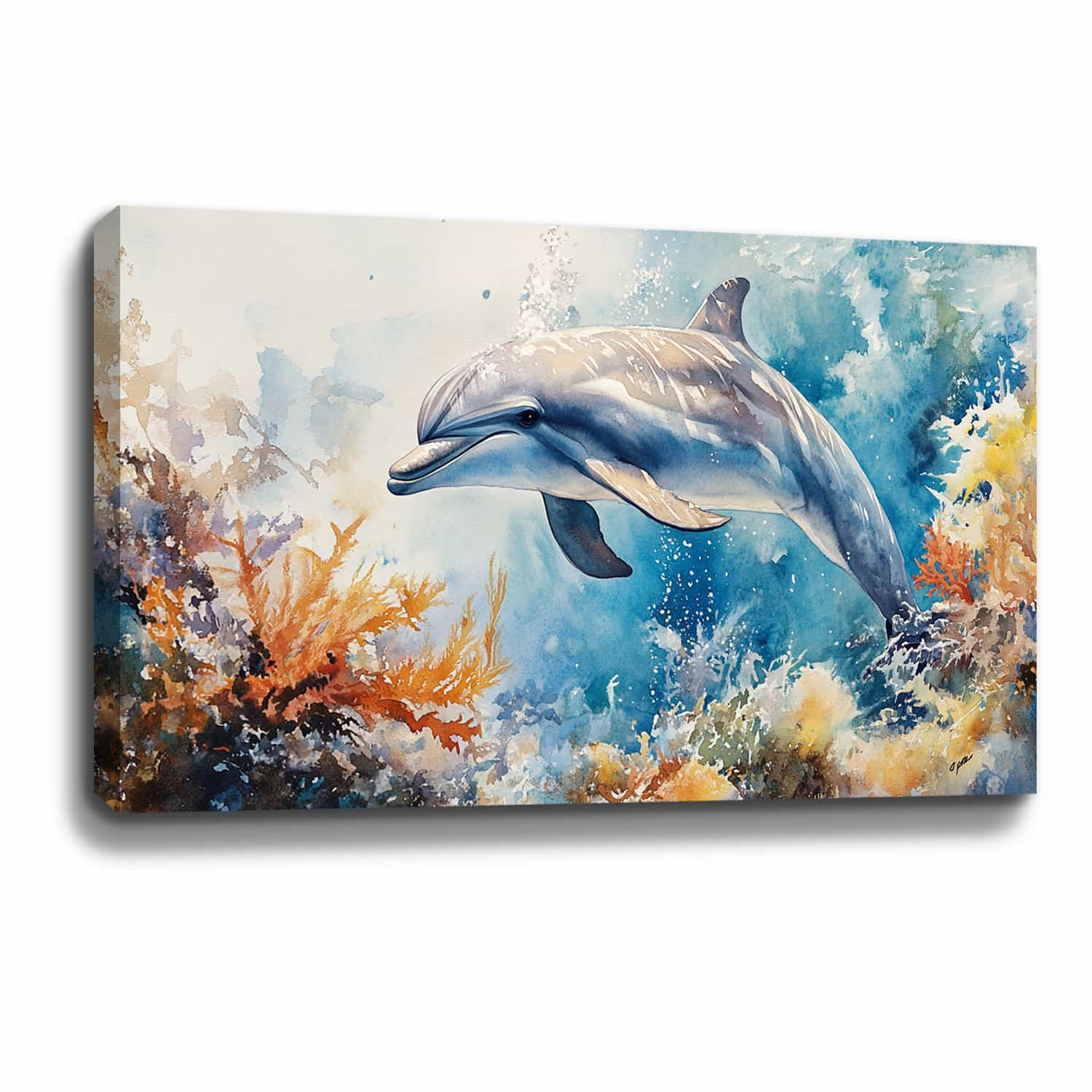 Dolphin Canvas Art