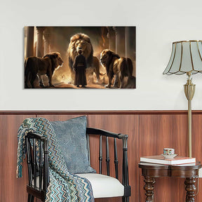 Daniel In The Lion Canvas Art