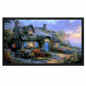 Cottage Candle Light vintage Canvas Art