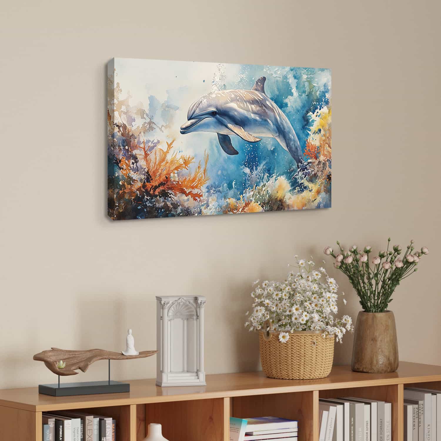 Dolphin Canvas Art