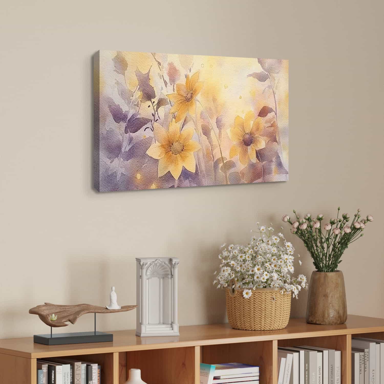 Yellow Flower Canvas Art