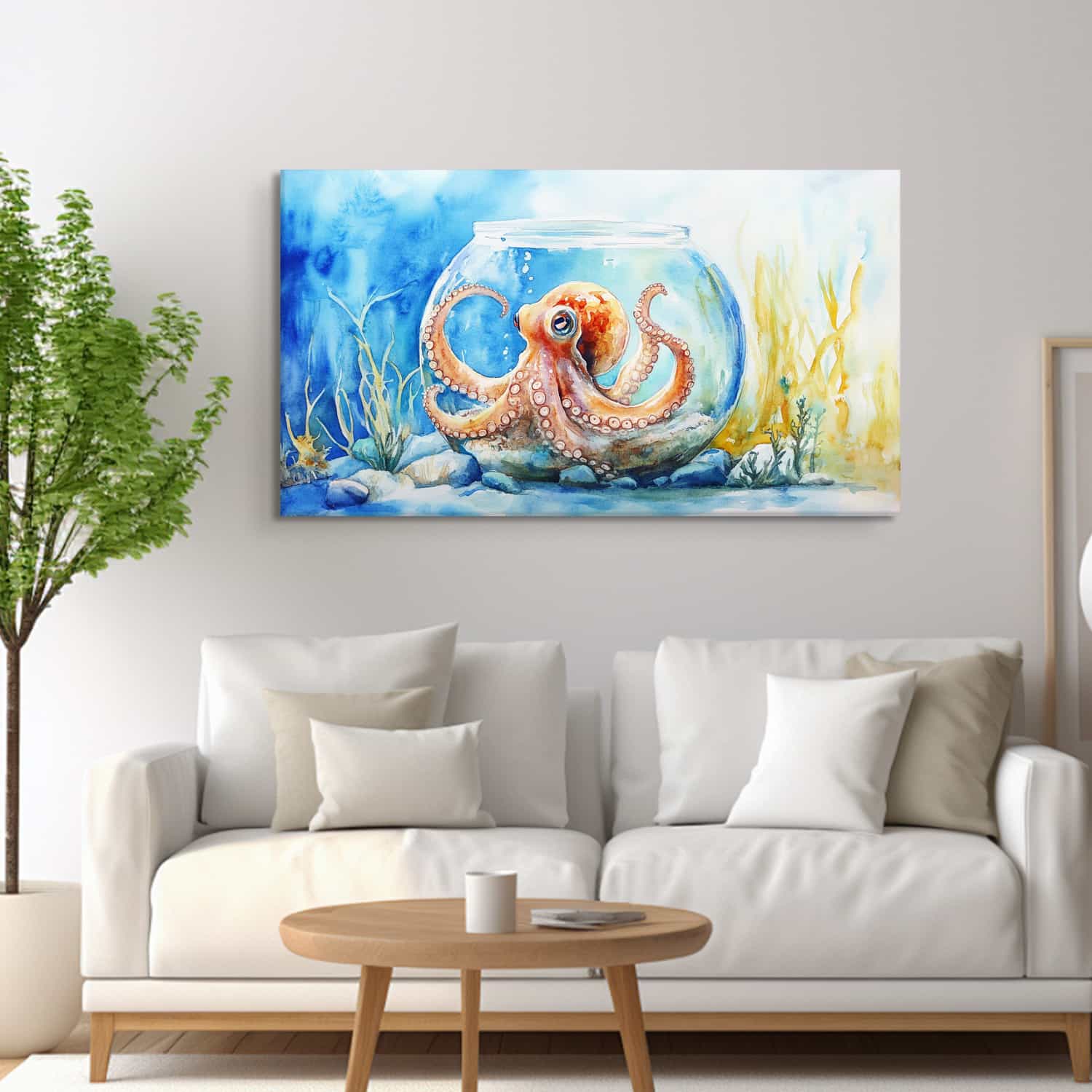 Little Octopus Canvas Art