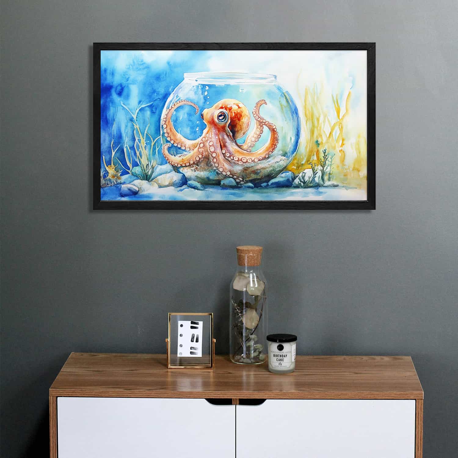 Little Octopus Canvas Art
