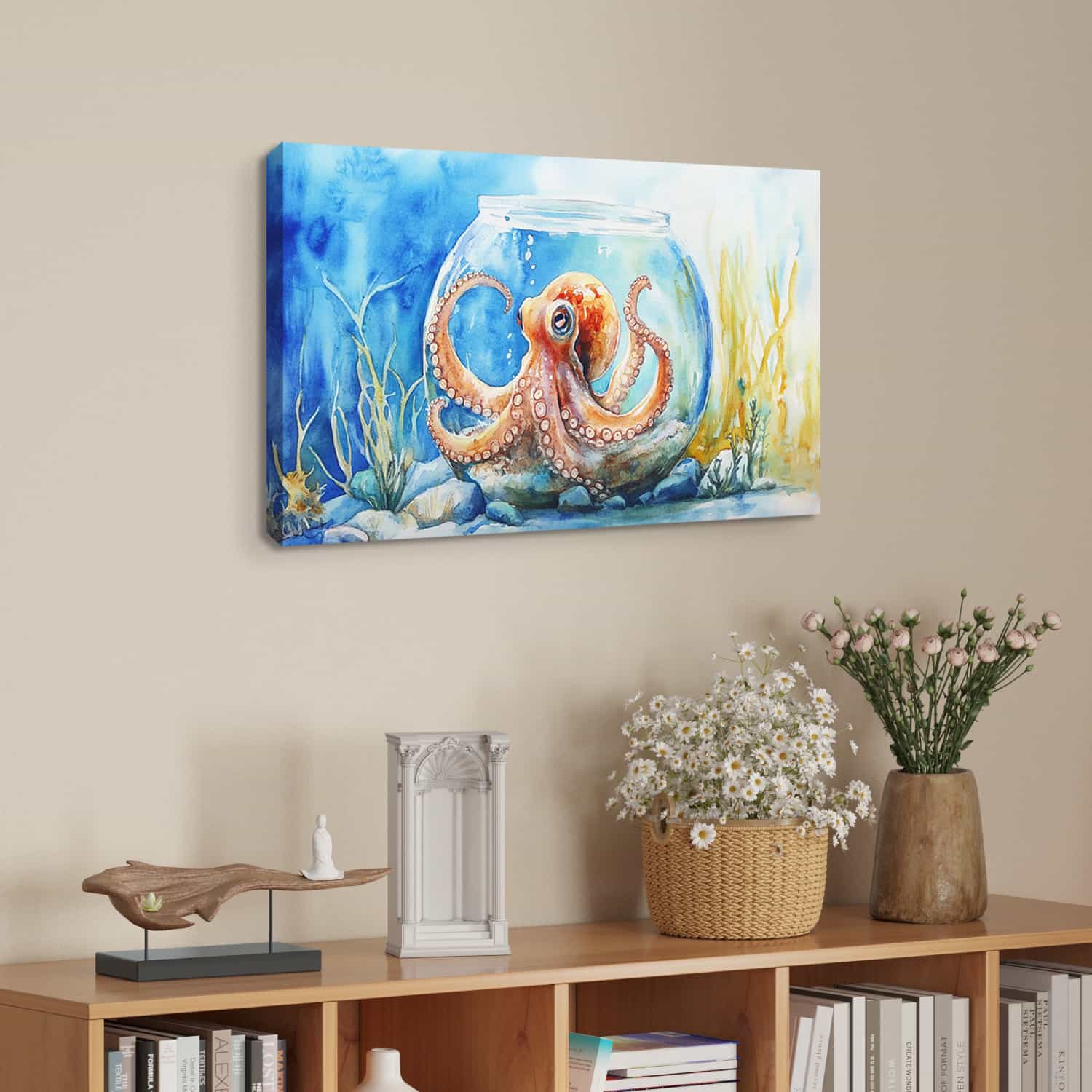 Little Octopus Canvas Art