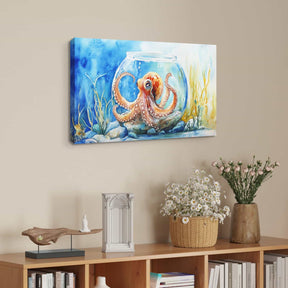 Little Octopus Canvas Art