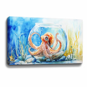 Little Octopus Canvas Art