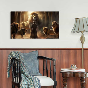Daniel In The Lion Canvas Art