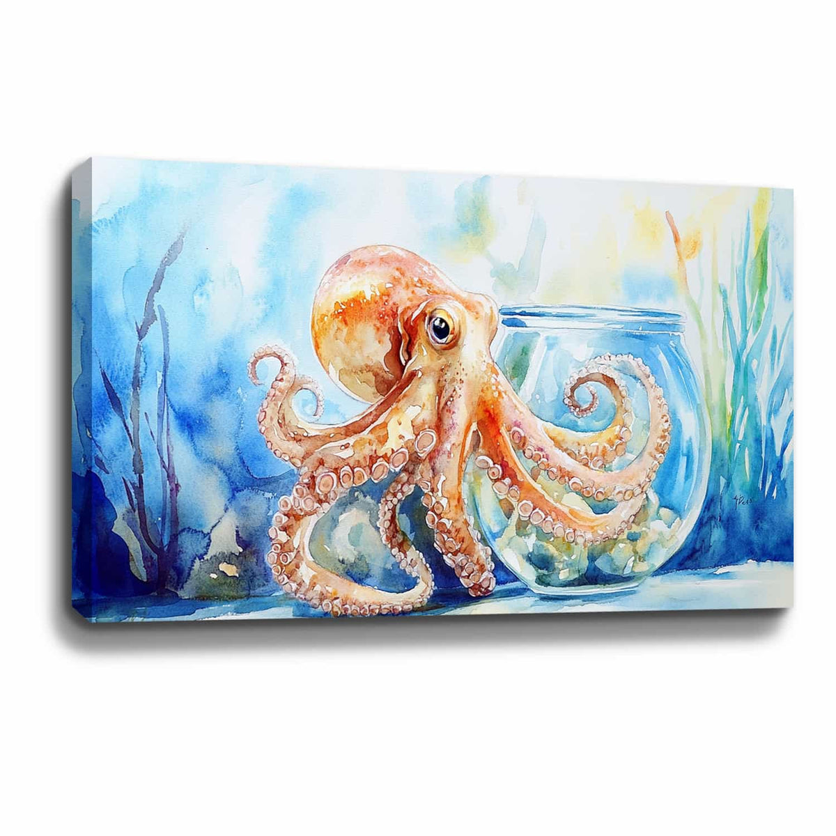 Little Octopus Canvas Art