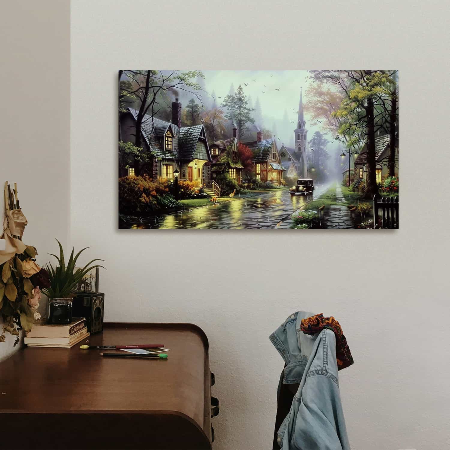 Rainy Day Family Canvas Art