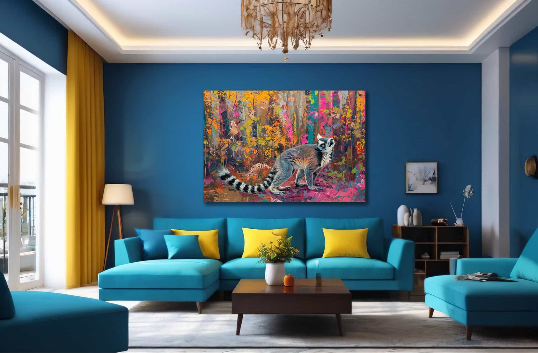 Ring Tailed Lemur Canvas Art