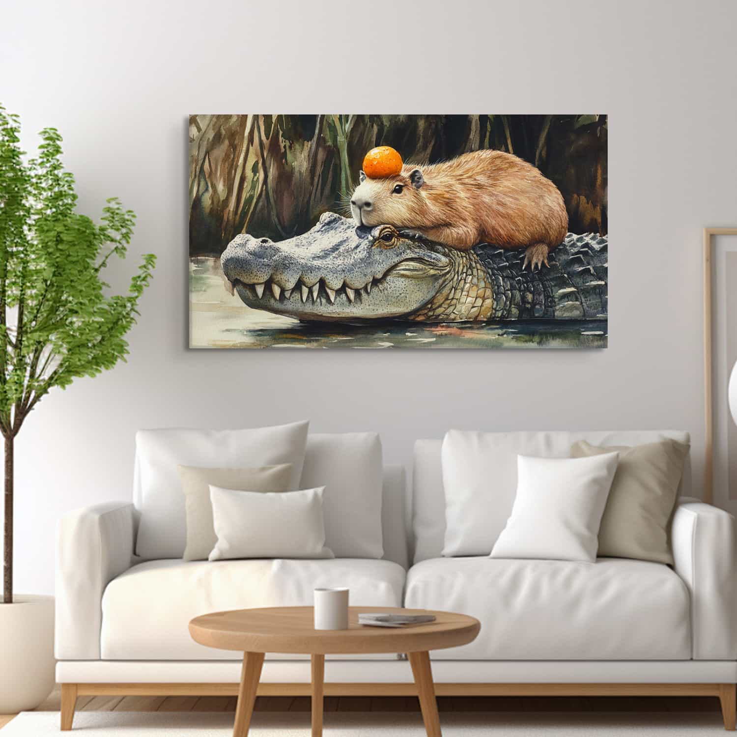 Crocodile Canvas Art