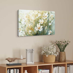 White Flower Canvas Art