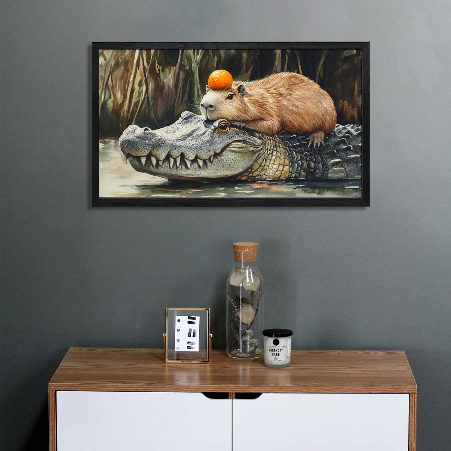 Crocodile Canvas Art