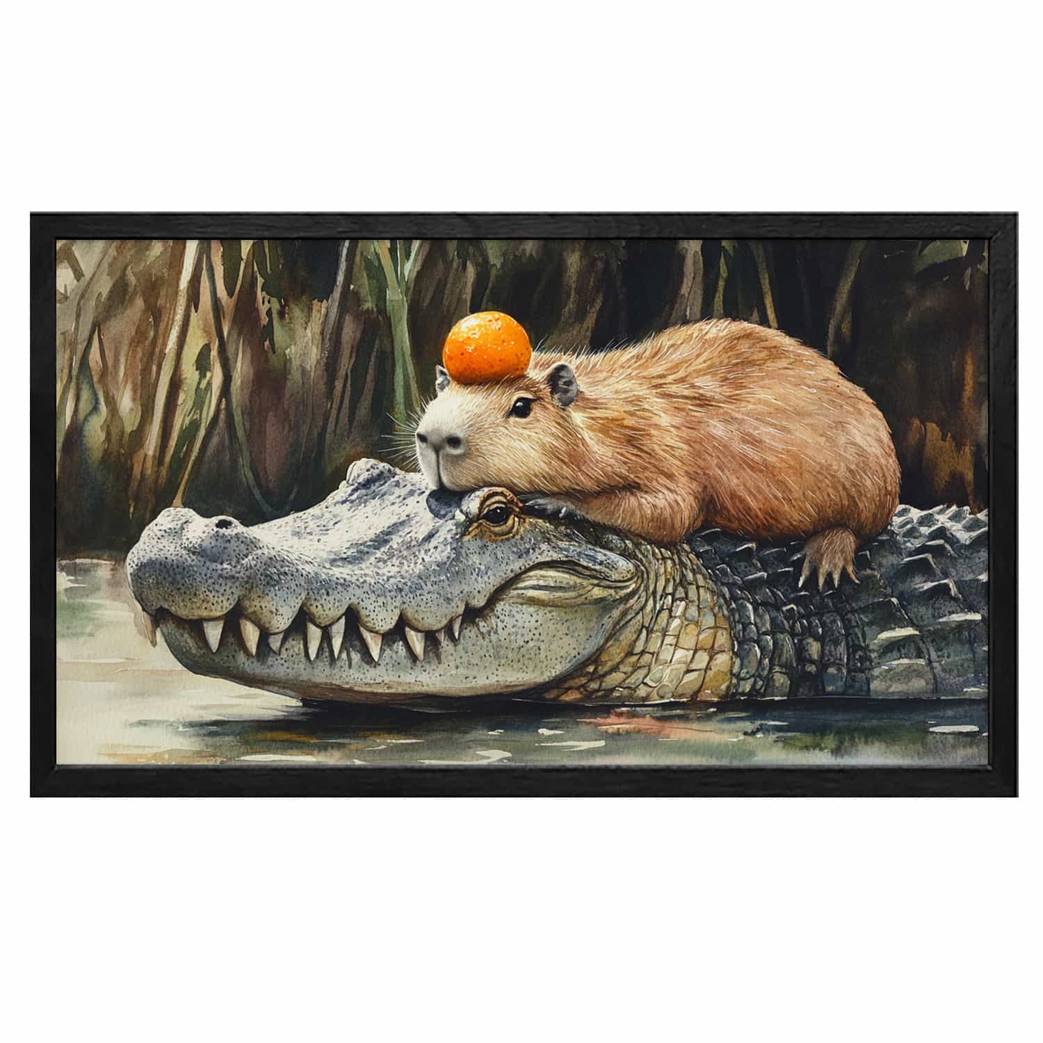 Crocodile Canvas Art