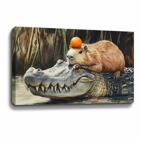 Crocodile Canvas Art