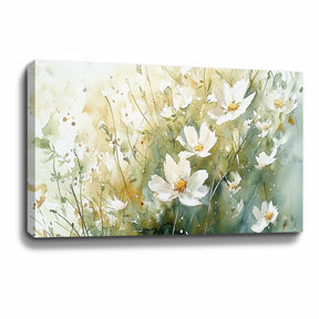 White Flower Canvas Art