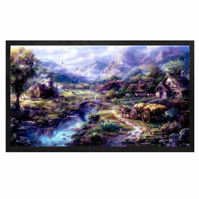 Cottage At The River Canvas Art