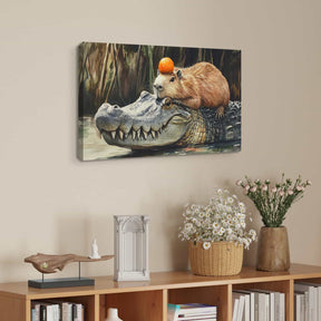 Crocodile Canvas Art