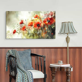 Red Yellow Flower Canvas Art