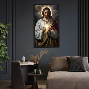 Prayer To The Sacred Heart Of Jesus Canvas Art