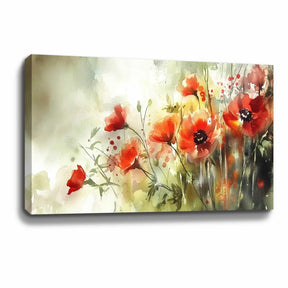 Red Yellow Flower Canvas Art