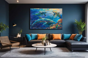 Dolphin Canvas Art