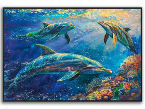 Dolphin Canvas Art