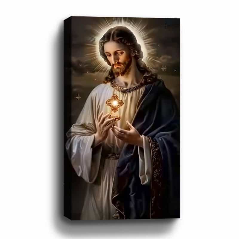 Scared Heart Of Jesus Canvas Art