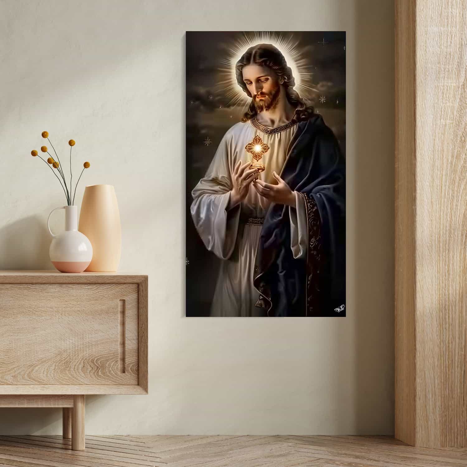 Scared Heart Of Jesus Canvas Art