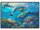 Dolphin Canvas Art