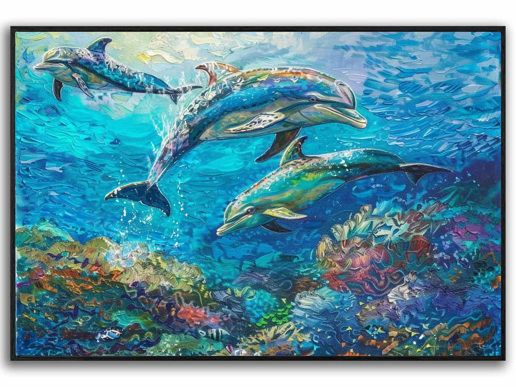 Dolphin Canvas Art
