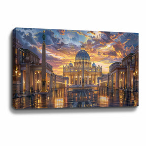Temple Of God Canvas Art