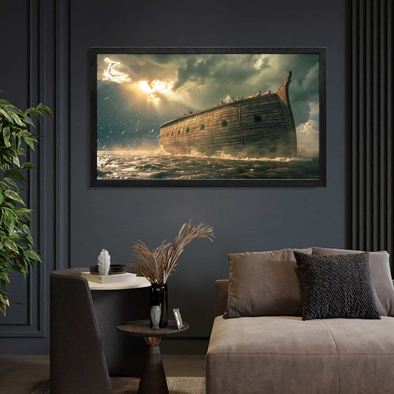 Noah Ark At Sea Canvas Art
