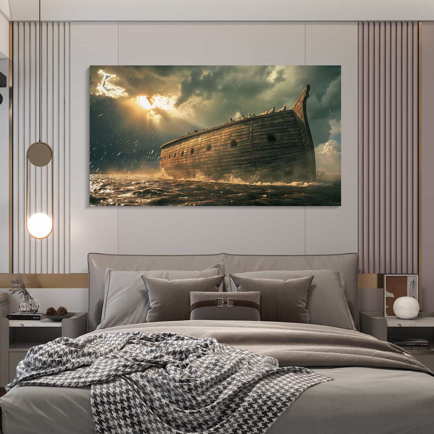 Noah Ark At Sea Canvas Art