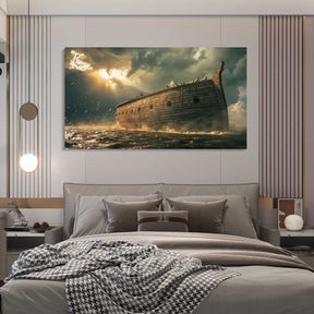 Noah Ark At Sea Canvas Art