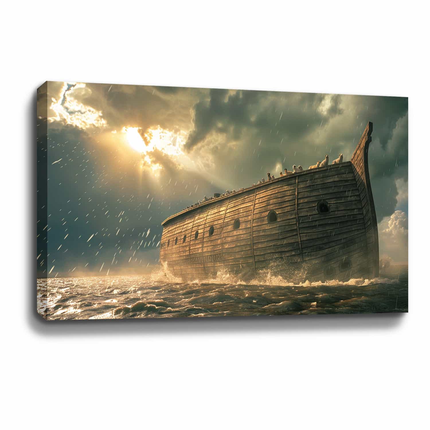Noah Ark At Sea Canvas Art